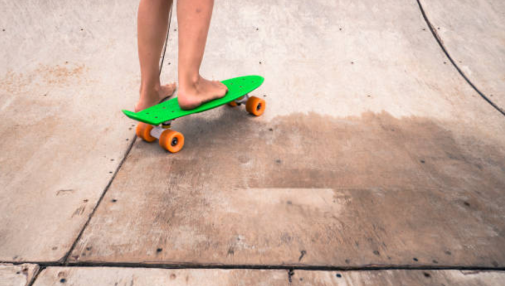 pressure cracks  on skateboard